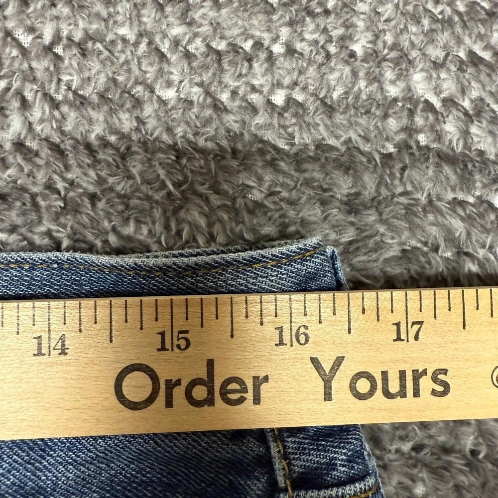 Levis 501 Mens Jeans 33x32 Straight Fit Button Fly Medium‎ Wash Denim